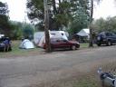 The rest of the family with their tents and vans